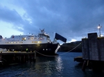 MV Hebrides docking at Tarbert, Harris by Dave Banks