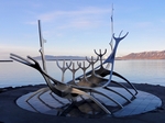 Viking longboat sculpture, Reykjavik, Iceland