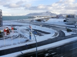 Street view from Hotel Cabin, Reykjavik, Iceland