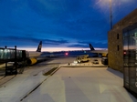 Keflavik Airport at dawn, Iceland