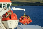 Fast rescue boat, MV Hjaltland by Dave Banks