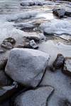 Frozen rocks, Glen Clunie, Grampian by Dave Banks
