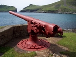 WW1 Gun, St. Kilda, Hebrides by Dave Banks
