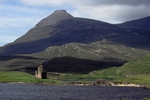 Ardvreck Castle, Quinag and Loch Assynt, Highland by Dave Banks