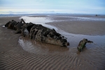 Midget Submarine Wreck in Aberlady Bay, Lothian by Dave Banks