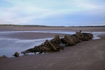 Midget Submarine Wreck in Aberlady Bay, Lothian by Dave Banks