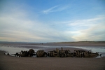 Midget Submarine Wreck in Aberlady Bay, Lothian by Dave Banks