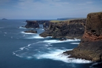 Sea cliffs at the South Head of Caldersgeo, Shetland by Dave Banks