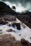 Waterfall on the River Etive, Strathclyde by Dave Banks