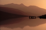 Winter sunset, Loch Etive, Strathclyde by Dave Banks