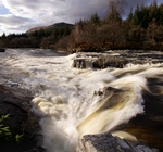 Waterfall, Glen Orchy, Strathclyde by Dave Banks