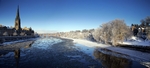 Ice flows, River Tay, Perth, Tayside by Dave Banks